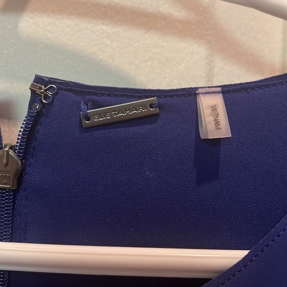 Elie Tahari Blue Sleeveless Dress - Picture 7 of 9